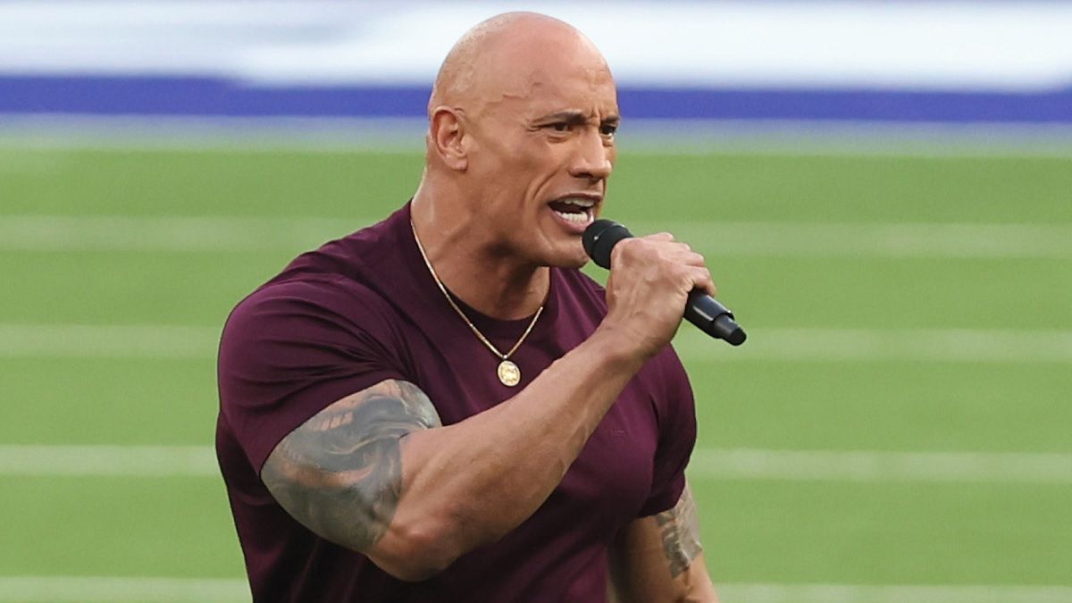 The Rock at Superbowl