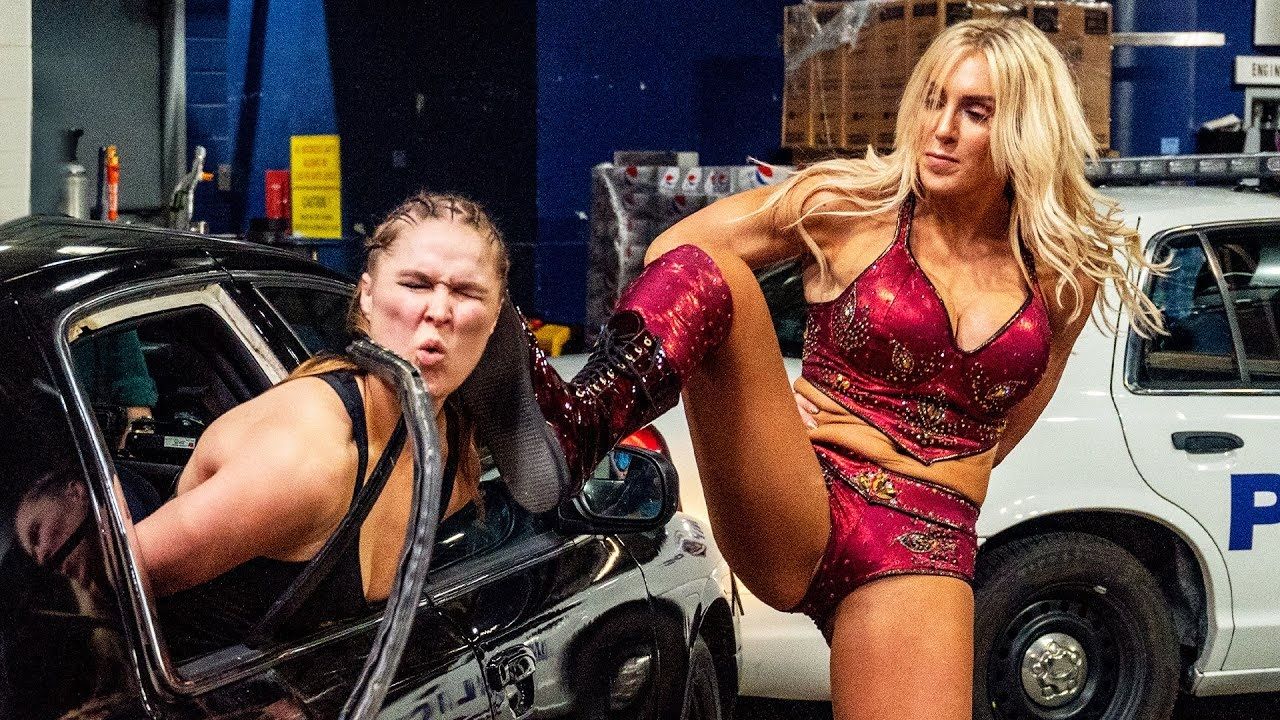 Charlotte Flair and Ronda Rousey