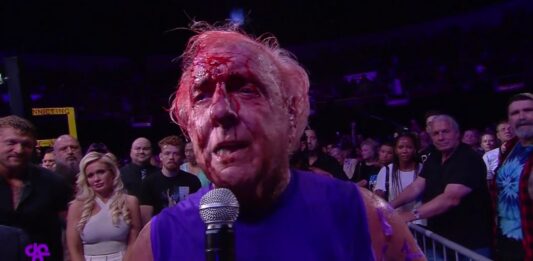 Ric Flair after his last match