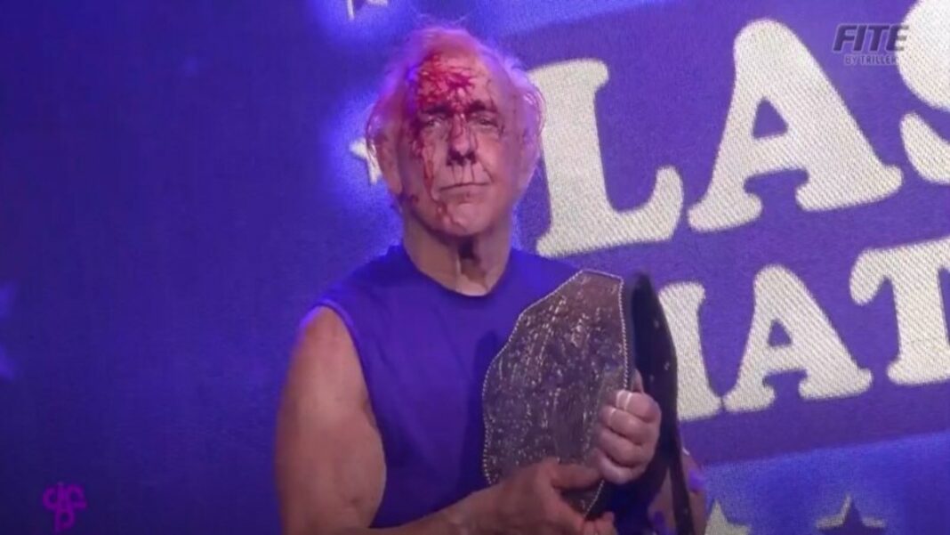 Ric Flair after his last match